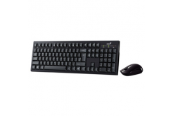 Genius KM-8101, multipack tastiera s bezdrátovou optickou mouseí, 1x AAA, 1x AA, IT/SK, multimediale, nízkoprofiloová tipo 2.4 [Ghz], be