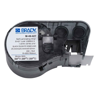 Brady M-49-427 / 131580, etichette 25.40 mm x 25.40 mm