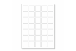 Etichette autoadesive 30 x 30 mm, 54 etichette, A4, 100 fogli