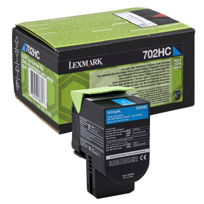 Lexmark 70C2HCE ciano (cyan) toner originale