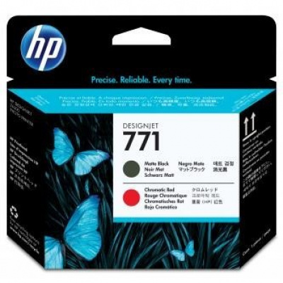 HP CE017A, n\.771 opaco nero/chromatic rosso (matte black/chromatic red) testina di stampa originale