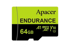 Apacer di memoria Endurance V30 A1, 64GB, micro SDXC, AP64GEDM1D05-R, UHS-I U3 (Class 10)
