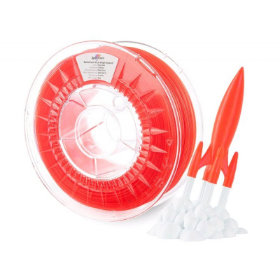 Spectrum 81053 3D filamento, PLA High Speed, 1,75mm, 1000g, Rosso (Neo red)