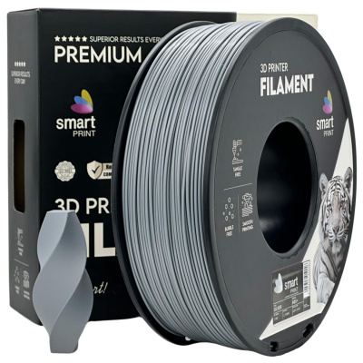 Smart Print FG-S10-E1, 3D filamento, ABS+, 1,75mm, 1000g, Argento (Silver)