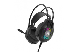 Marvo H8326, cuffie con microfono, controllo del volume, nero