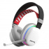 Marvo MONKA HG9069W, cuffie con microfono, bianche, retroilluminate, Tri-mode