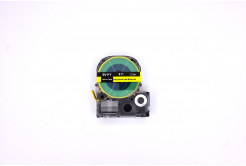 Epson LK-6YBA11 / SU11Y, 11mm x 2,5m, testo nera / sfondo giallo, nastro termicoretraibile compatibile