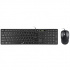 Genius SlimStar C126 COPILOT, set di tastiera con mouse ottico, CZ/SK, cablato (USB), nero, a basso profilo