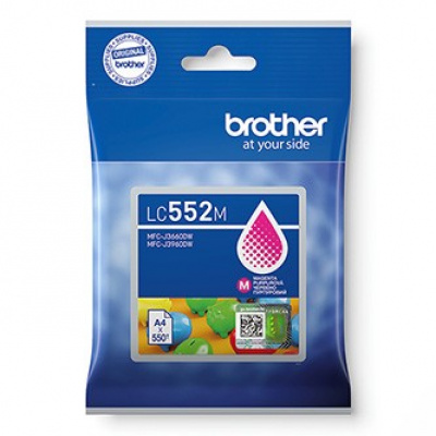 Brother originální ink LC552M, magenta, 550str.
