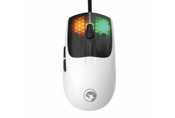 Mouse wired USB, Marvo M727, bianco, ottica, 12000DPI