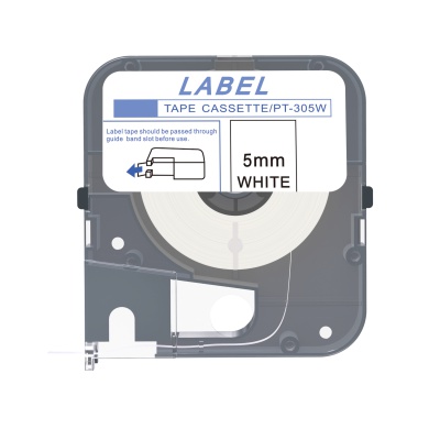 Max LM-305W, 5mm x 8m, bianco nastro compatibile