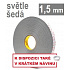 3M VHB™ 4956-P, sp., 1,5 mm; nastro biadesivo acrilico grigio chiaro ad adesione molto forte 19 mm x 3 m