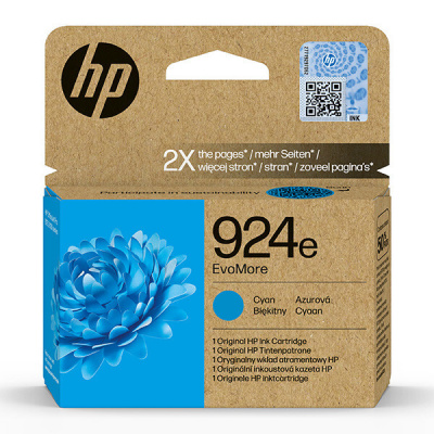 HP 924e 4K0U7NE#CE1 ciano (cyan) cartuccia originale