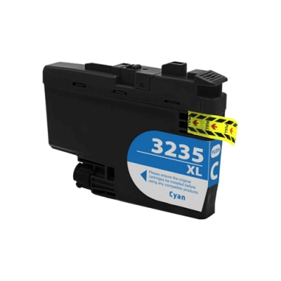 Brother LC-3235XL ciano (cyan) cartuccia compatibile