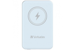 Verbatim 32242 power bank con ricarica wireless, 5V, 5 000mAh, blu