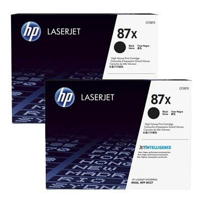 HP 87X CF287XD nero (black) dualpack toner originale