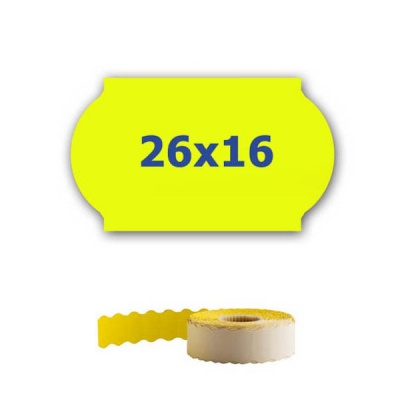 Etichette di prezzo per l'etichettatura delle pinze, 26mm x 16mm, 700pz segnale giallo