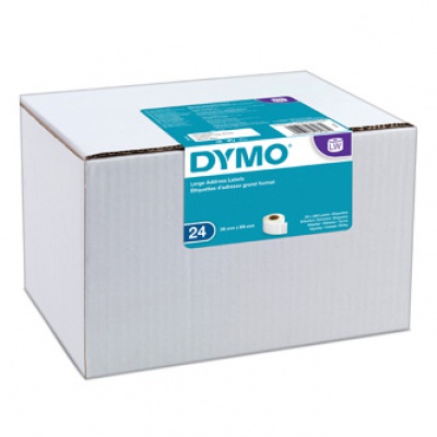 Dymo S0722390 etichette di carta 89mm x 36mm, bianco, grandi, 24 x 260 pz