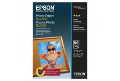 Epson Glossy Photo Paper C13S042545, 200 g/m2, 13x18cm, 50pz, lucido, getto d'inchiostro, bianco, carta fotografica