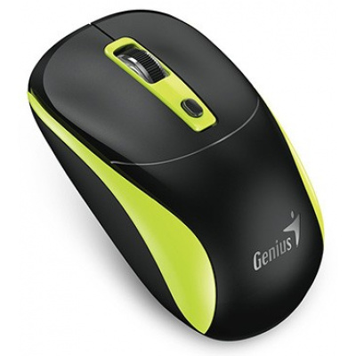 Myš bezdrátová, Genius NX-7123, černo-zelená, optická, 1200DPI