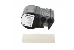 Brady M5C-1500-595-CL-WT / 170948, 38.10 mm x 6.10 m, Vinile, testo bianco / sfondo trasparente