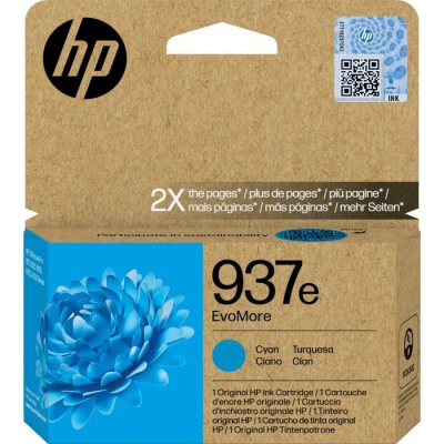 HP 937e 4S6W6NE EvoMore ciano (cyan) cartuccia originale