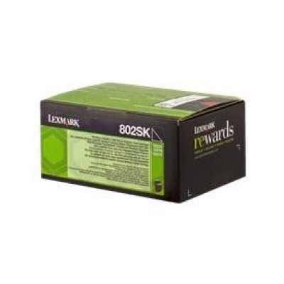 Lexmark 80C2SK0 nero (black) toner originale