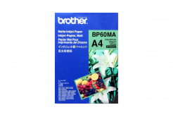 Brother Matte Inkjet Paper, carta fotografica, opaco, bianco, A4, 145 g/m2, 25 pz BP60MA, getto d'inchiostro