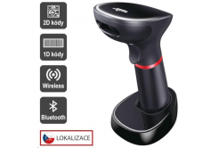 Virtuos EHE0003 lettore CCD 2D HW-855A, wireless, base, USB, nero