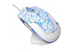 E-blue Mouse Mazer Pro EMS600WCCZ-IU, 2500DPI, ottica, 6sp\., wired USB, bianco-blu, gaming