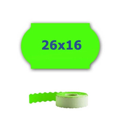 Etichette di prezzo per l'etichettatura delle pinze, 26mm x 16mm, 700pz segnale verde