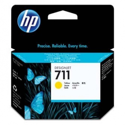 HP 711 CZ132A giallo (yellow) cartuccia originale
