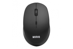 Marvo Myš WM103BK, 1600DPI, 2.4 [GHz], ottico, 4sp\., senza fili, nero, 1 pz AA, ufficio, tichá