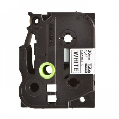 Nastro compatibile con Brother TZ-FX261/TZe-FX261, 36mm x 8m, flexi, testo nera/sfondo bianco