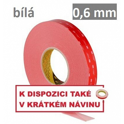 3M VHB™ LSE-060WF Nastro biadesivo ad alta adesione per plastiche LSE, sp. 0,6 mm 15 mm x 33 m