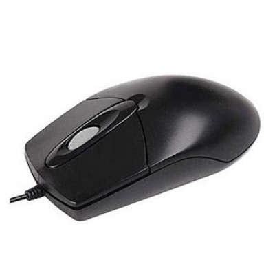 A4Tech Mouse OP-760 Black, 800DPI, ottica, 3sp\., wired USB, nero, classico