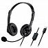 Genius HS-230U sluchátka s mikrofonem, drátová, černá, USB-C