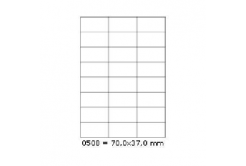 Etichette autoadesive 70 x 37 mm, 24 etichette, A4, 100 fogli