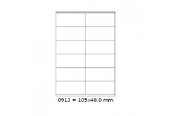 Etichette autoadesive 105 x 48 mm, 12 etichette, A4, 100 fogli