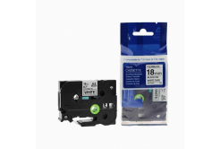 Nastro compatibile con Brother TZ-FX241/TZe-FX241, 18mm x 8m, flexi, testo nera/sfondo bianco