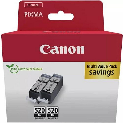 Canon PGI-520 2932B019 nero (black) set di cartucce originali