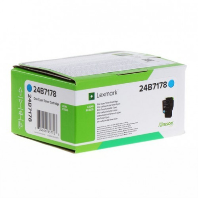 Lexmark 24B7178 ciano (cyan) toner originale