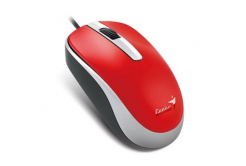 Genius Mouse DX-120 31010105109, 1200DPI, ottica, 3sp\., wired USB, rosso, standard, universale
