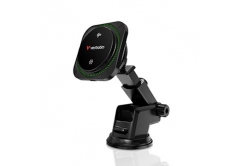 Verbatim 31860 Supporto per telefono da auto, con ricarica wireless, tecnologia Qi, nero