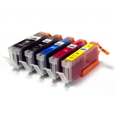 Canon CLI-551 Bk, C,M,Y + PGI-550Bk multipack cartuccia compatibile