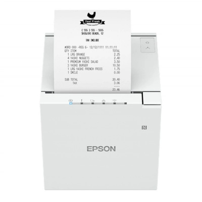 Epson TM-m30III C31CK50111 stampante per ricevute, USB, USB-C, Ethernet, 8 dots/mm (203 dpi), taglierina, bianco