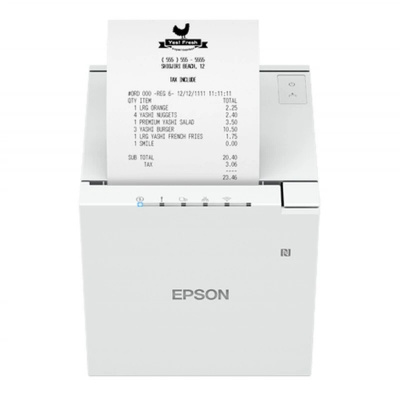 Epson TM-m30III C31CK50111 stampante per ricevute, USB, USB-C, Ethernet, 8 dots/mm (203 dpi), cutter, white