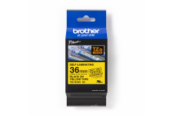 Brother TZ-SL661 / TZe-SL661 Pro Tape, 36mm x 8m, testo nera / nastro giallo, nastro originale