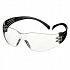 3M SecureFit 100 Occhiali protettivi, montatura nera, AS, lente trasparente, (SF101AS-BLK-EU)