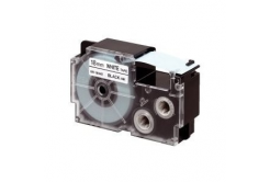 Casio XR-12X1, 12mm x 8m, testo nera/nastro trasparente, nastro originale